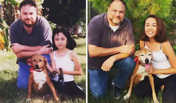 Уникално: Вижте снимки на хора, израснали с кучето си!