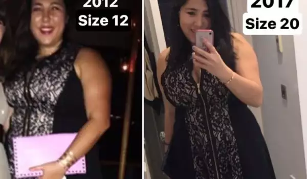 Една и съща рокля Преди и След! Размерът на дрехите няма нищо общо с фигурата