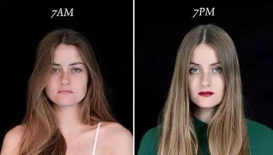 Поразителна разлика! Вижте как изглеждат хора в 7 сутринта и 7 вечерта