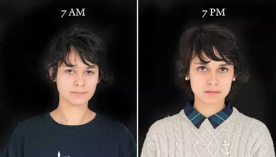 Поразителна разлика! Вижте как изглеждат хора в 7 сутринта и 7 вечерта